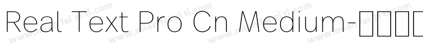 Real Text Pro Cn Medium字体转换